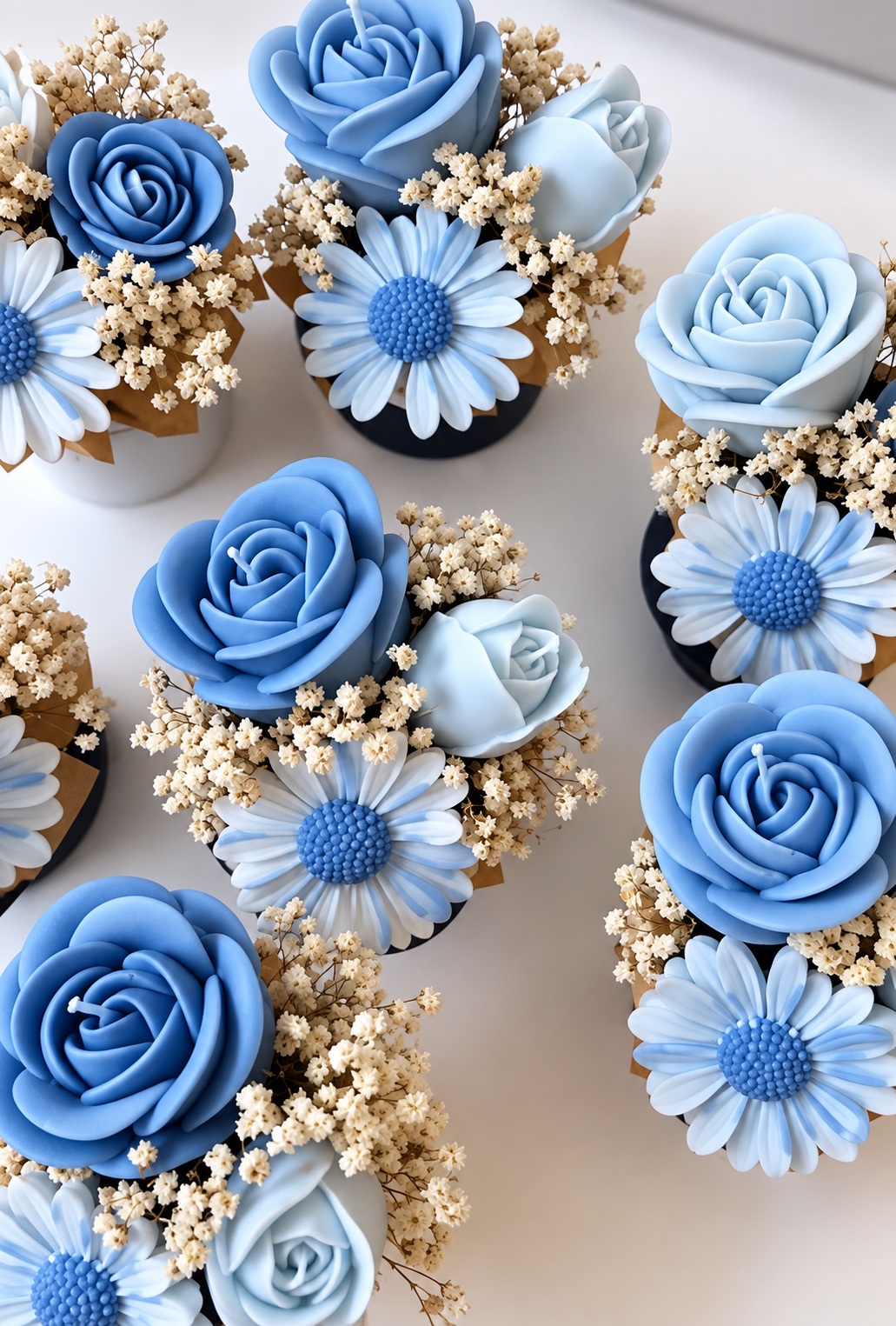 Souvenirs florales azules